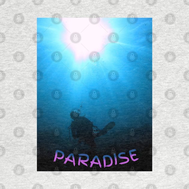 Scuba diver Paradise by Coreoceanart